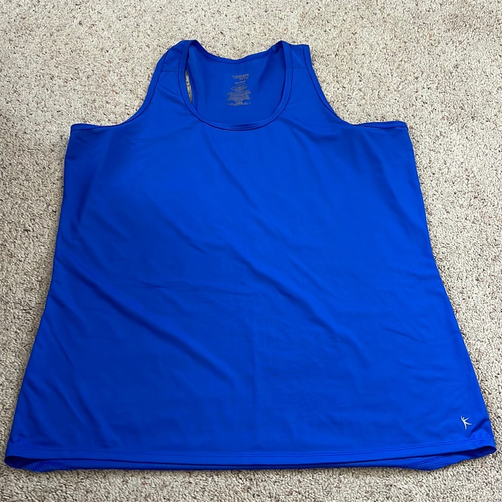 Blue Sleeveless Shirt